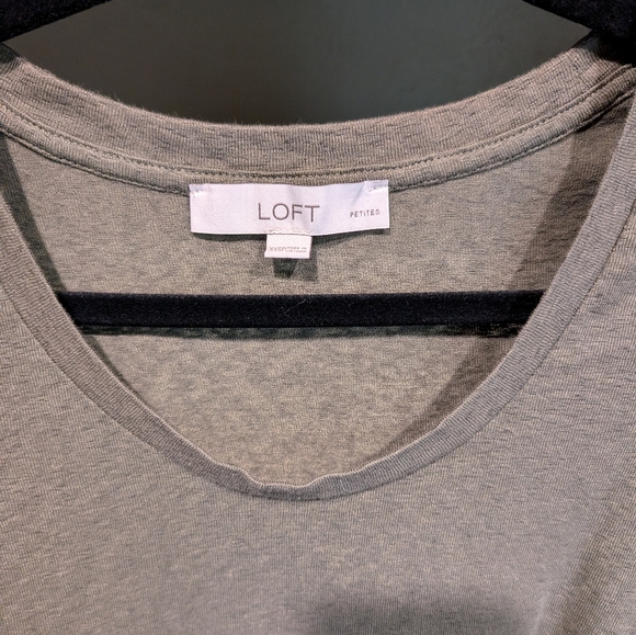 Olive Green Linen Top - Picture 3 of 3